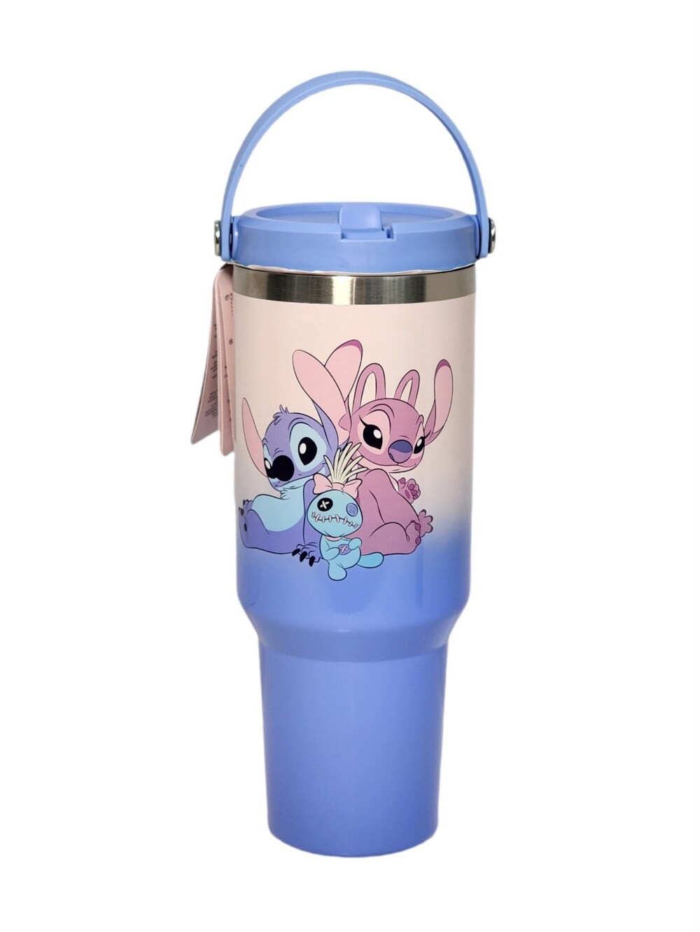 Disney X Primark STITCH ANGEL SCRUMP Stainless Steel Travel Mug - 40 oz - NWT - Picture 2 of 5